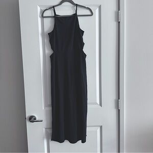 Topshop Black Cut Out Dress